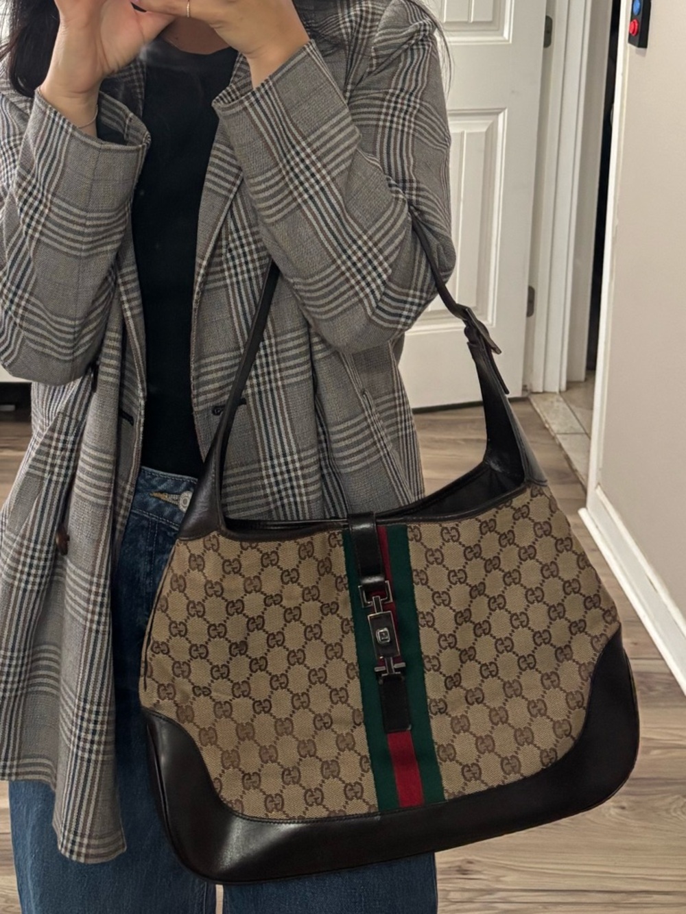 Gucci Jackie canvas medium tote